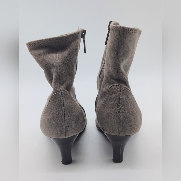 Apostrophe Carly Sz 7 Gray Heeled Boots - Picture 6 of 10